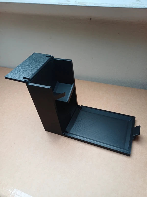 Black Folding Dice Tower and Carry Case