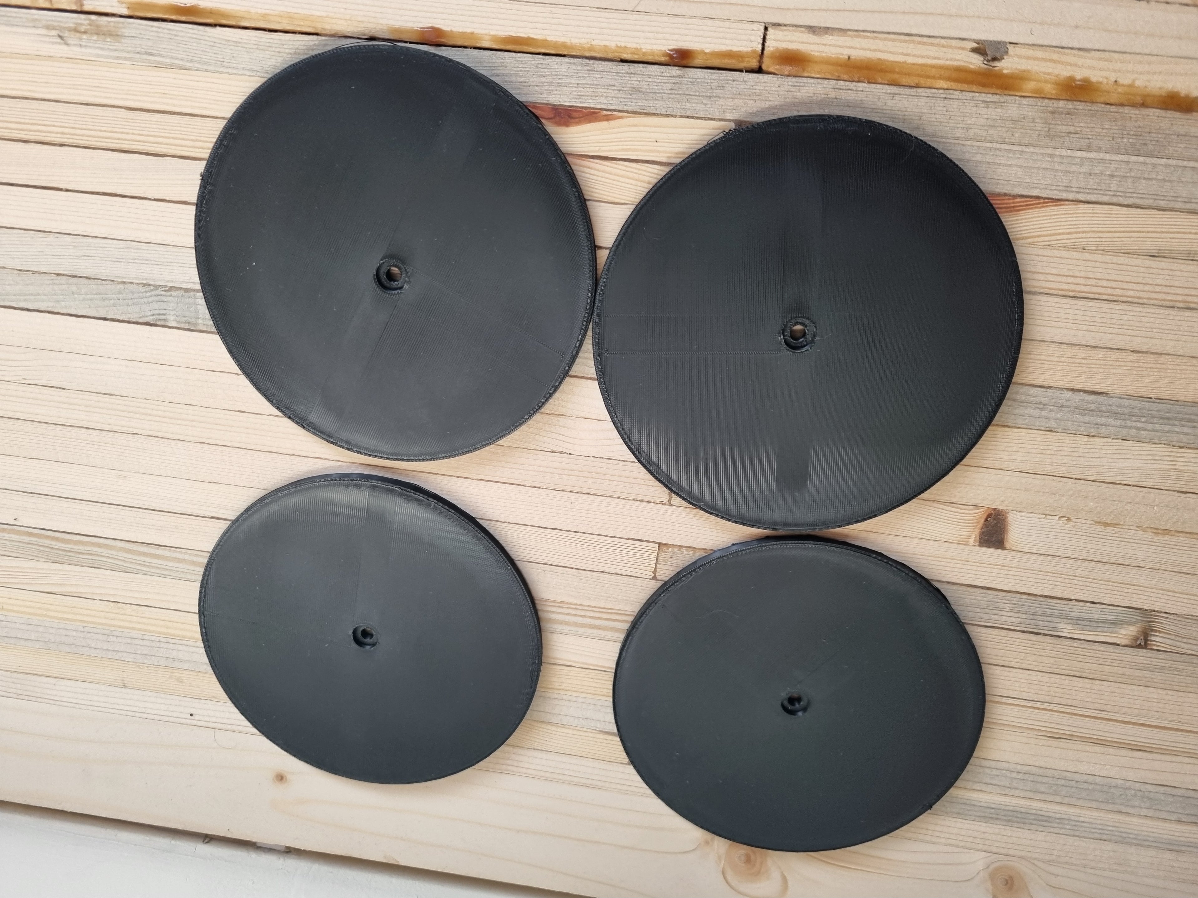 Old Style Mud Kitchen Cooker Rings in black - Mud kitchen accessories