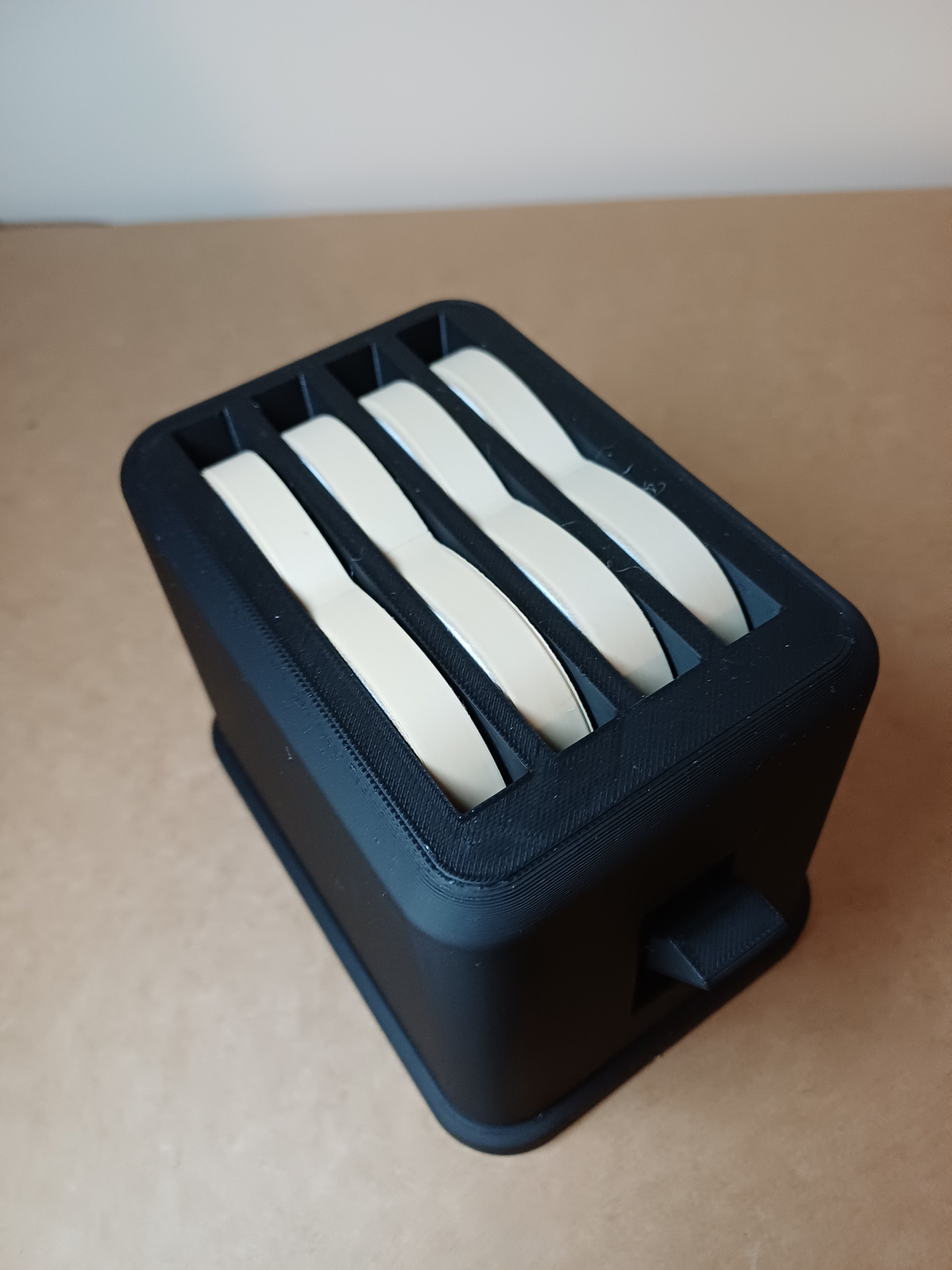 Pop Up Action Kids Toy Play Toaster & 4 Slices of Bread - Kitchen Play