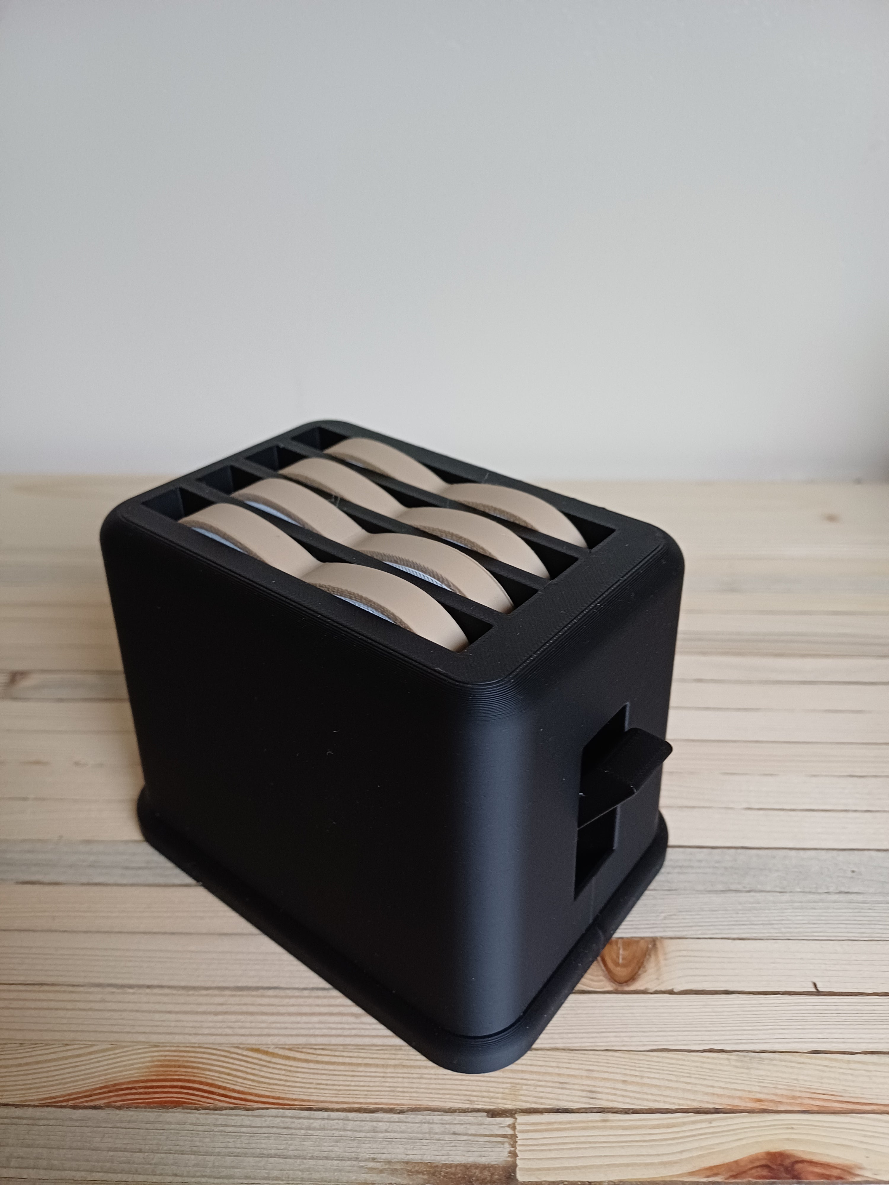 Pop Up Action Kids Toy Play Toaster & 4 Slices of Bread - Kitchen Play