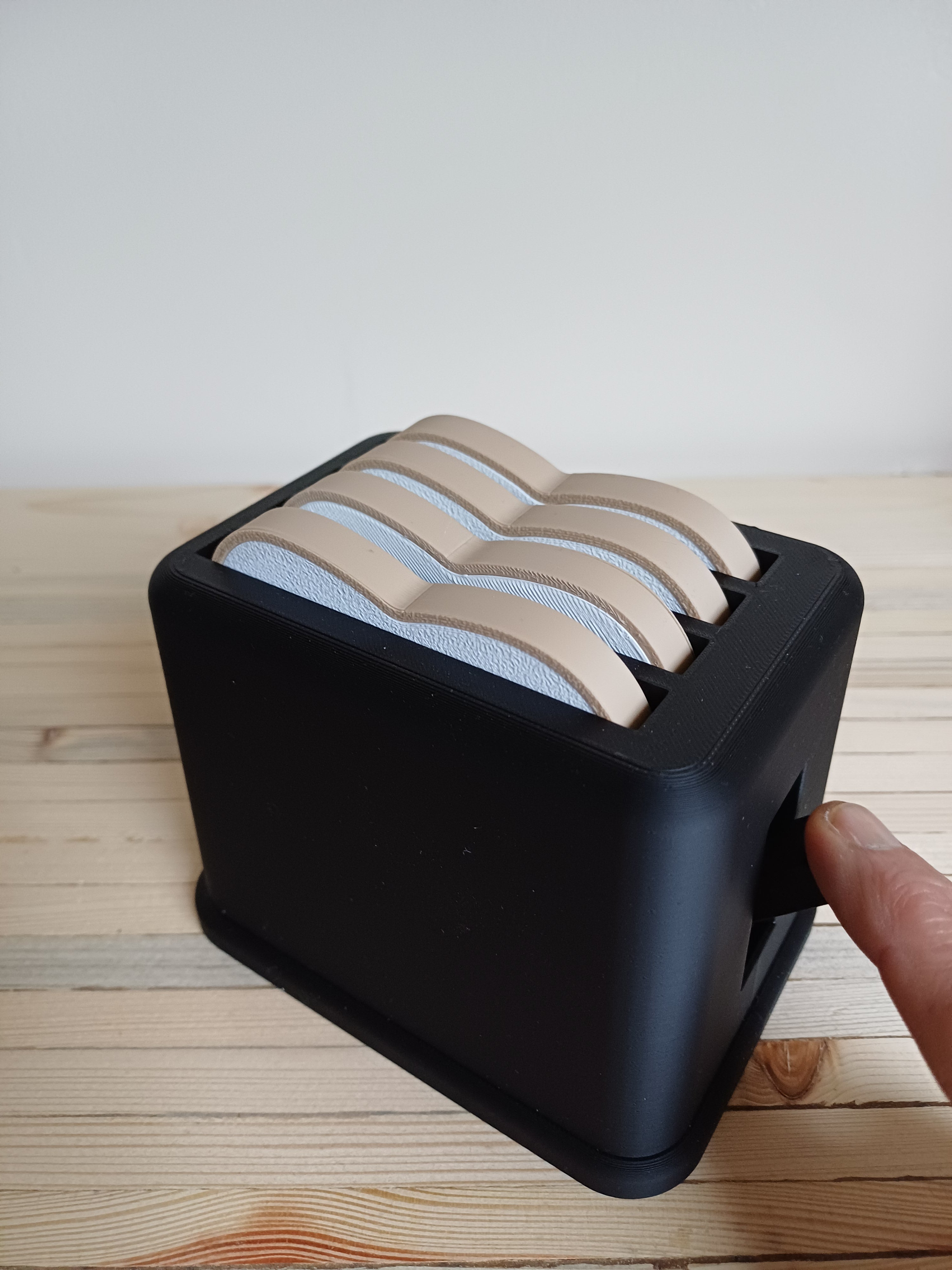 Pop Up Action Kids Toy Play Toaster & 4 Slices of Bread - Kitchen Play