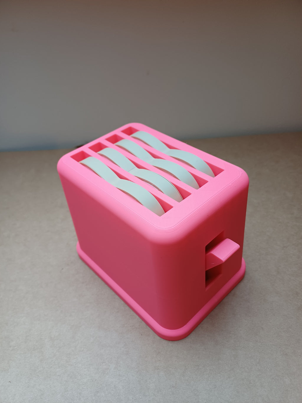 Pop Up Action Kids Toy Play Toaster & 4 Slices of Bread - Kitchen Play