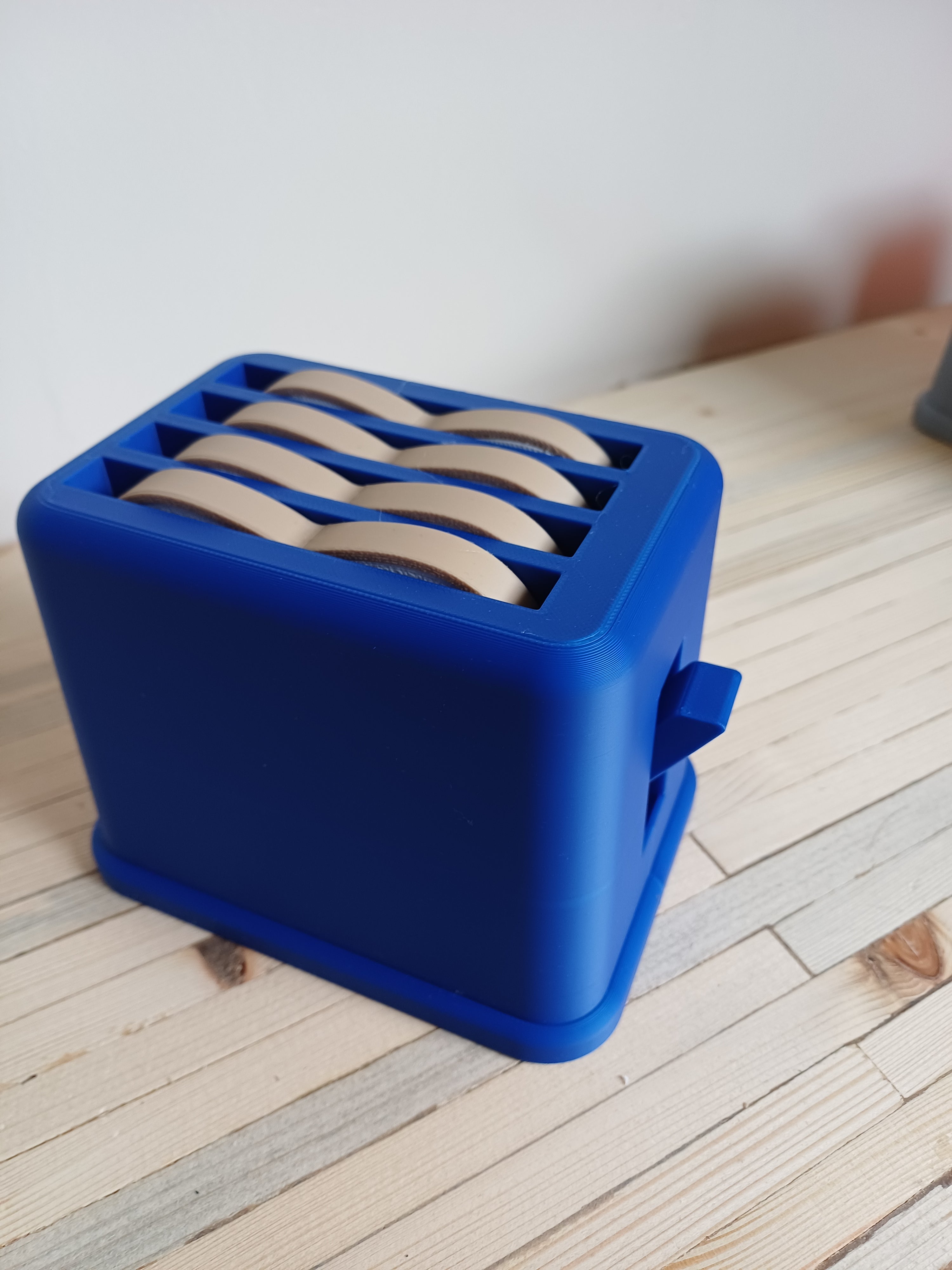 Pop Up Action Kids Toy Play Toaster & 4 Slices of Bread - Kitchen Play