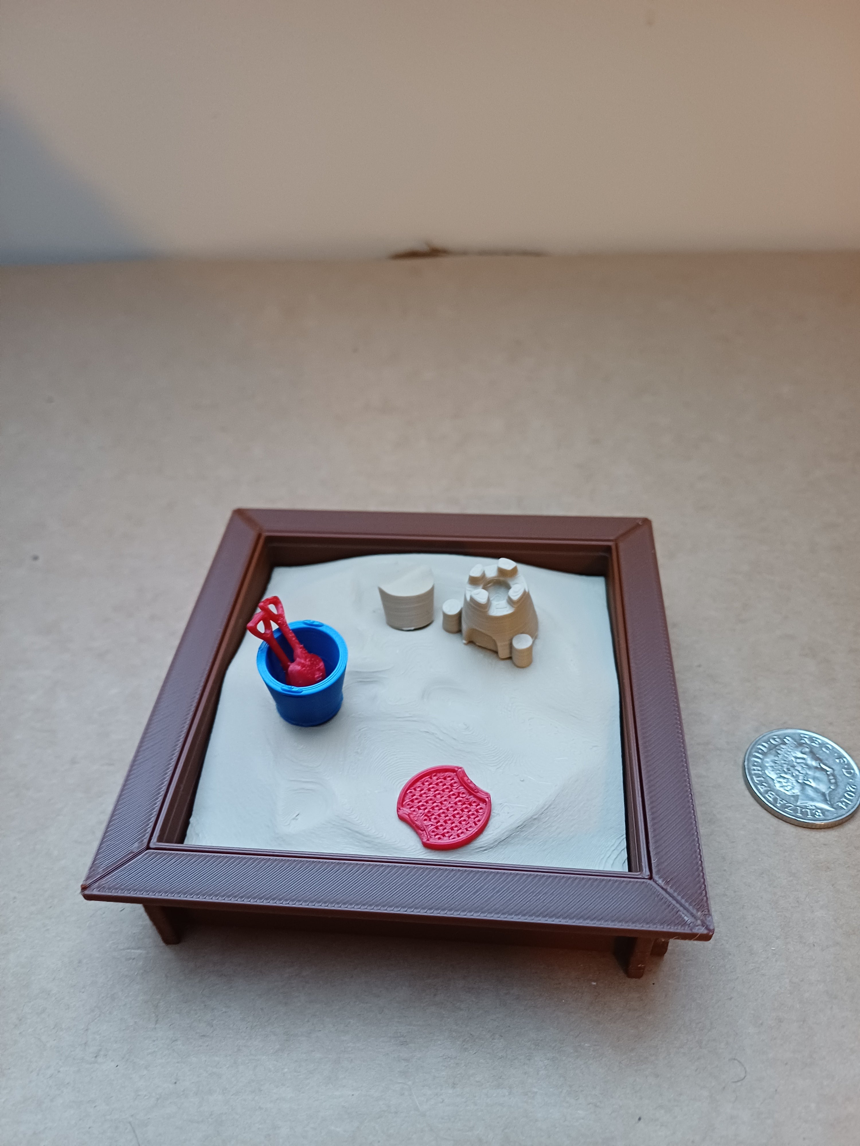 1:12 Scale Dolls House Miniature Sandpit Set – Tiny Adventure Garden Accessory