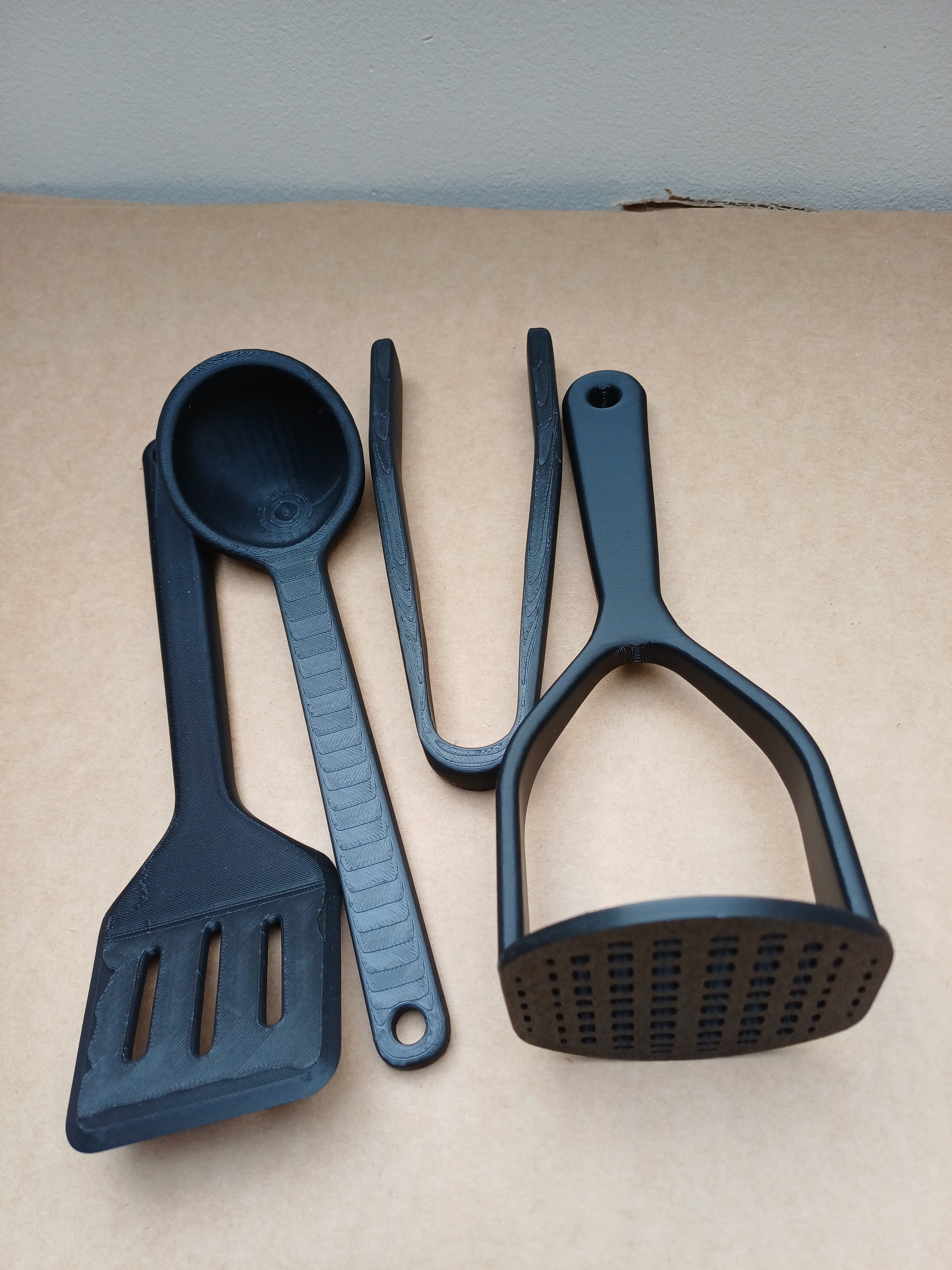 Kids Play Kitchen Utensil Set - Outdoor/Mud Kitchen – 4 Piece Toy Cooking Tools