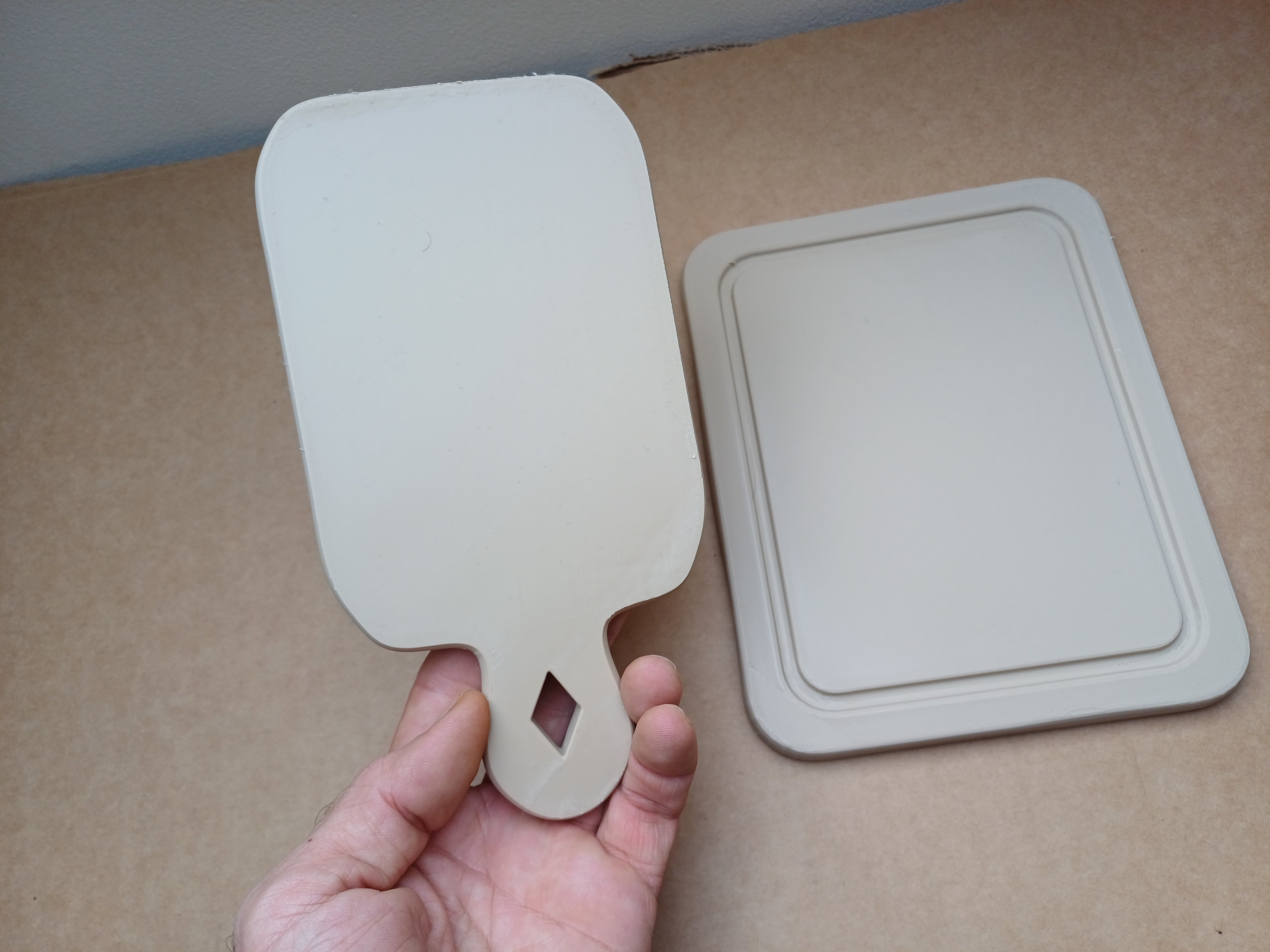 3D Printed Kids Play Kitchen Chopping Board Set – 2 Piece Toy Cutting Boards