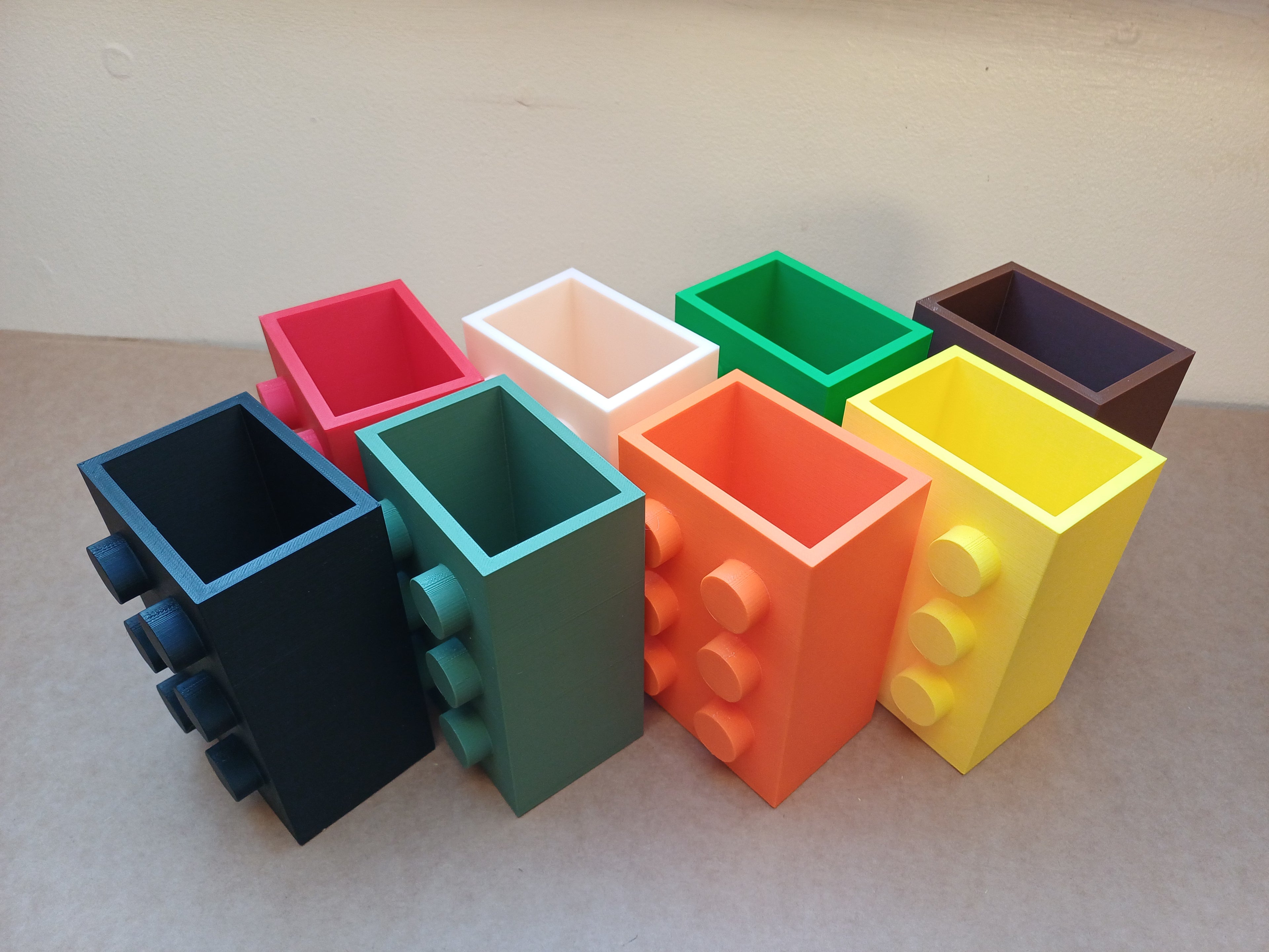 Famous Block Inspired Toothbrush Holder Bathroom Organiser Building Brick Fun Kids Gift
