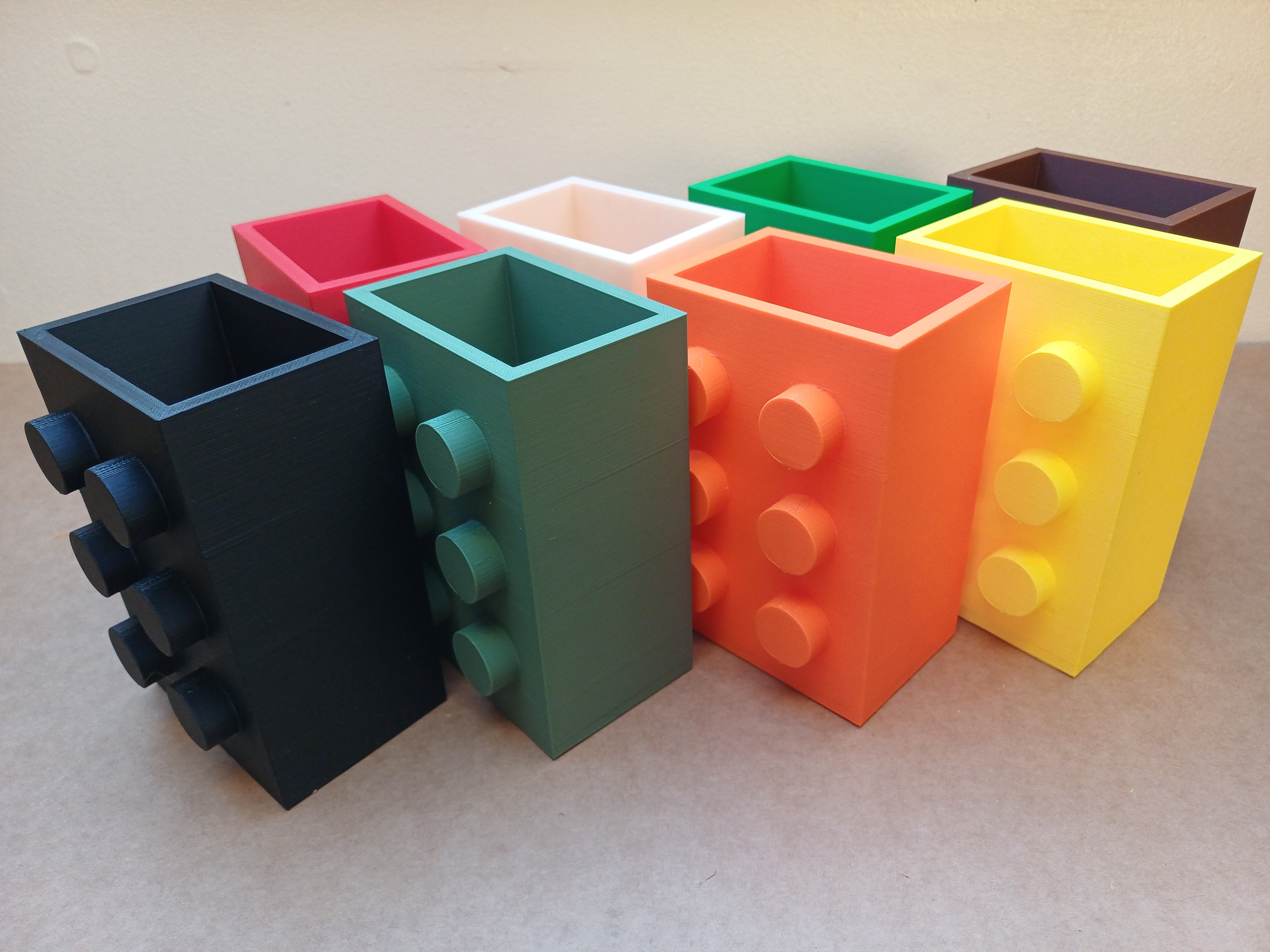 Famous Block Inspired Toothbrush Holder Bathroom Organiser Building Brick Fun Kids Gift