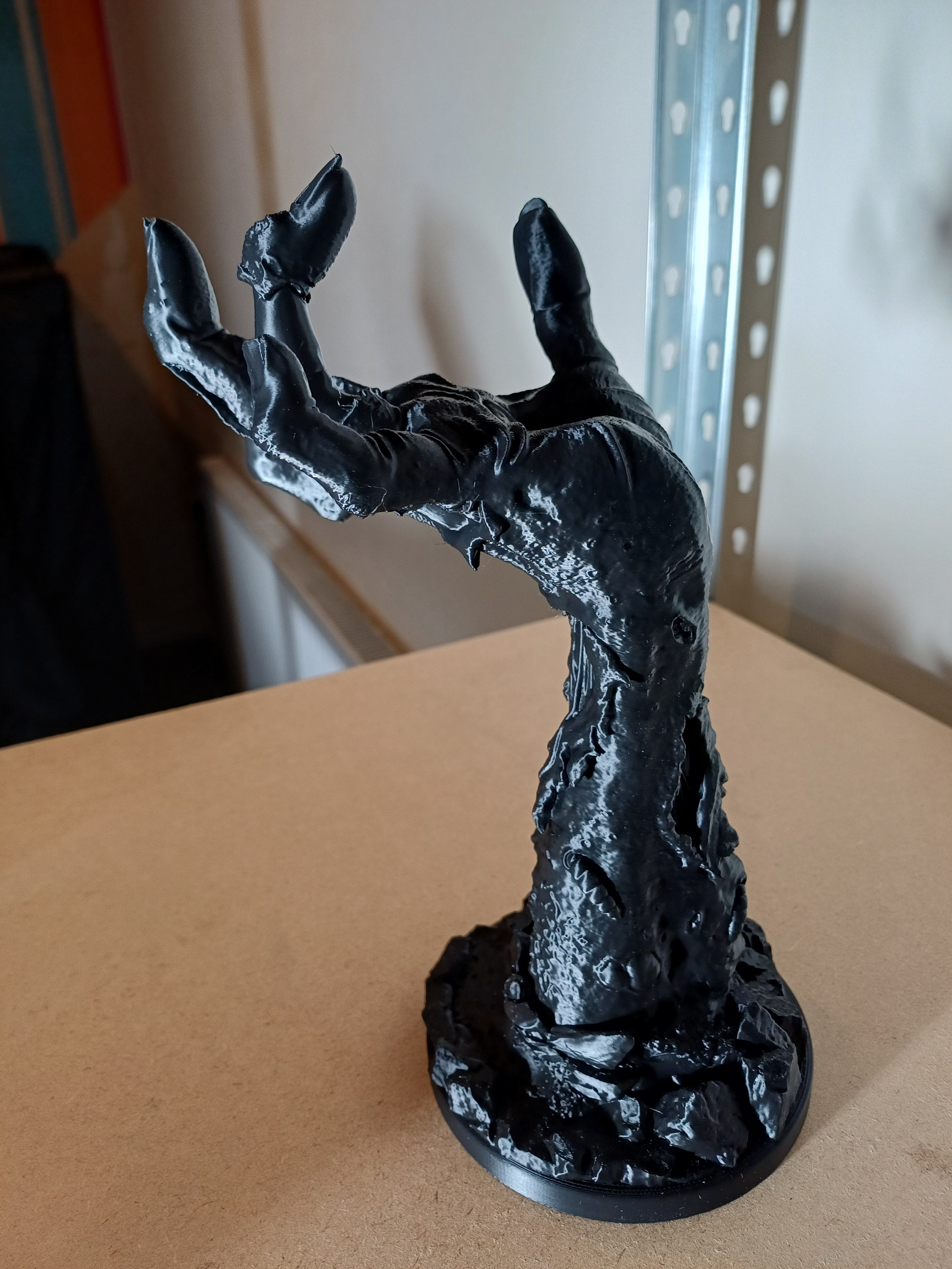 Zombie Hand Headset Stand 250mm Horror Gaming Desk Accessory Primed & PaintReady