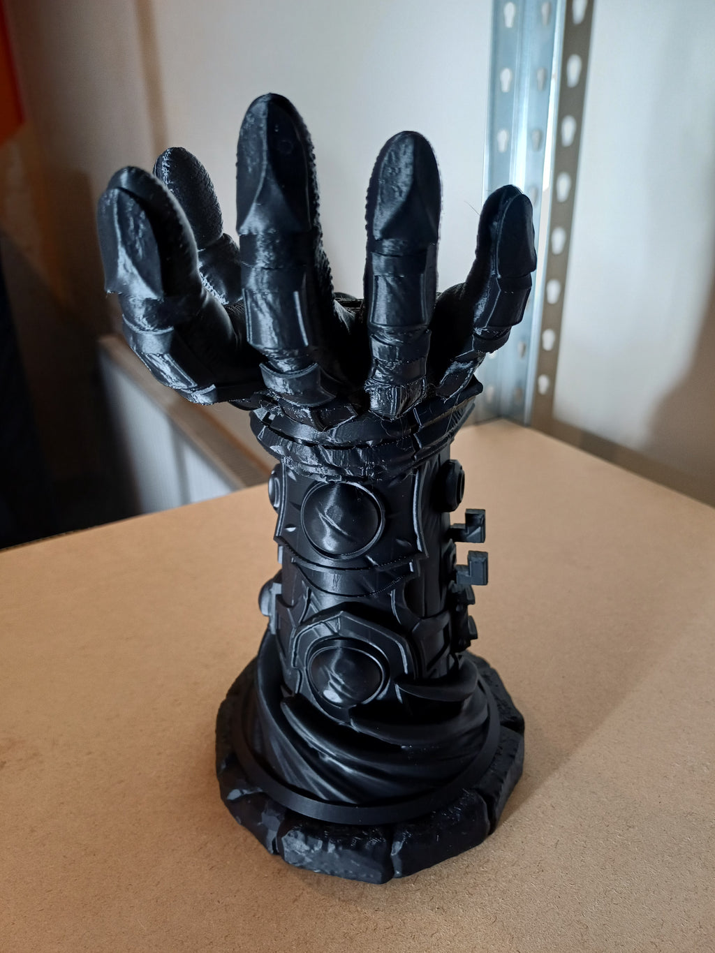 Armoured Gauntlet Hand Headset Stand Fantasy Warrior Hand Emerging From Portal