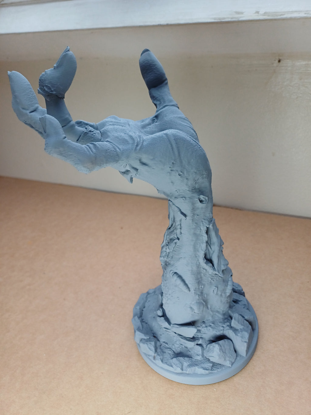 Zombie Hand Headset Stand 250mm Horror Gaming Desk Accessory Primed & PaintReady