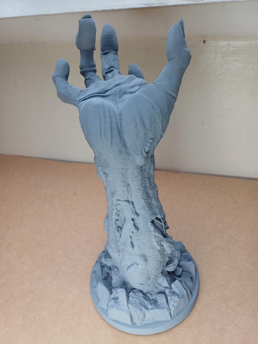 Zombie Hand Headset Stand 250mm Horror Gaming Desk Accessory Primed & PaintReady
