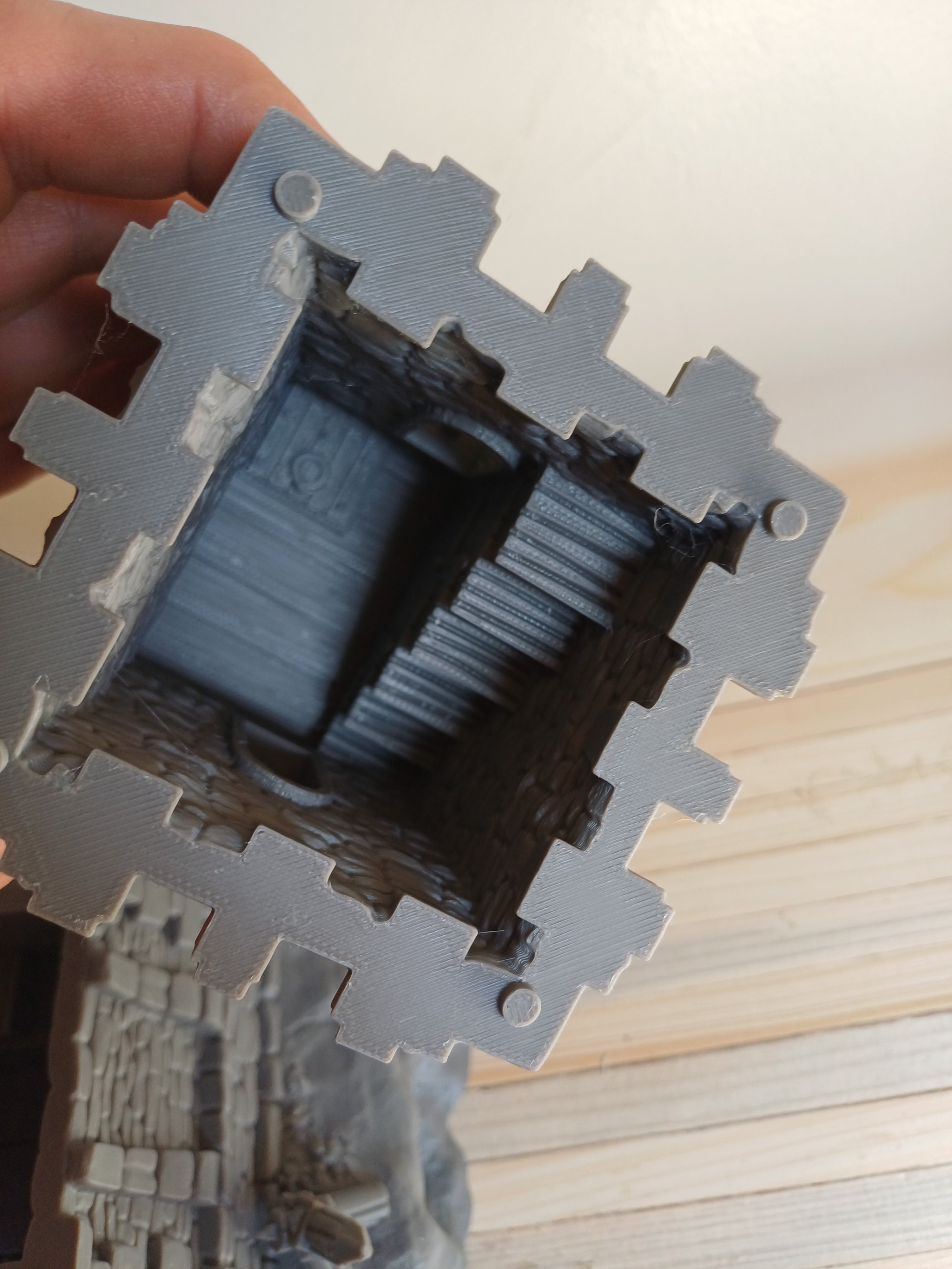 The Stonewatch Outpost — 28mm Medieval Terrain Building | Grey PLA | Unpainted