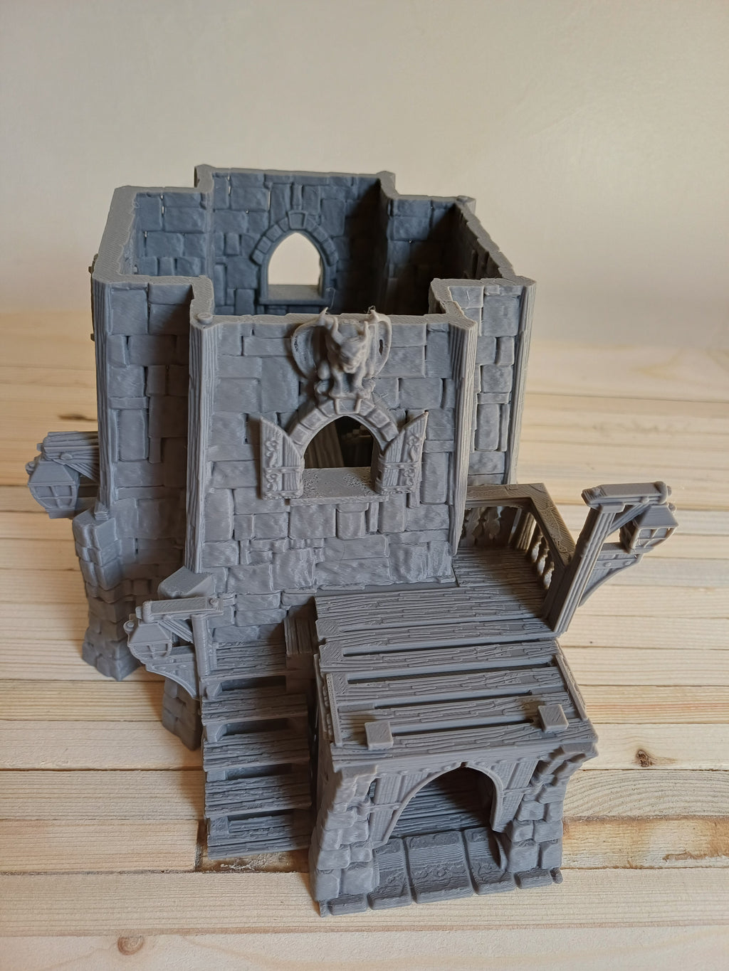 The Ravenspire Manor — 3D Printed Gothic Fantasy Manor House, 28mm Tabletop Terrain, DnD TTRPG Building, Warhammer Wargame Scenery