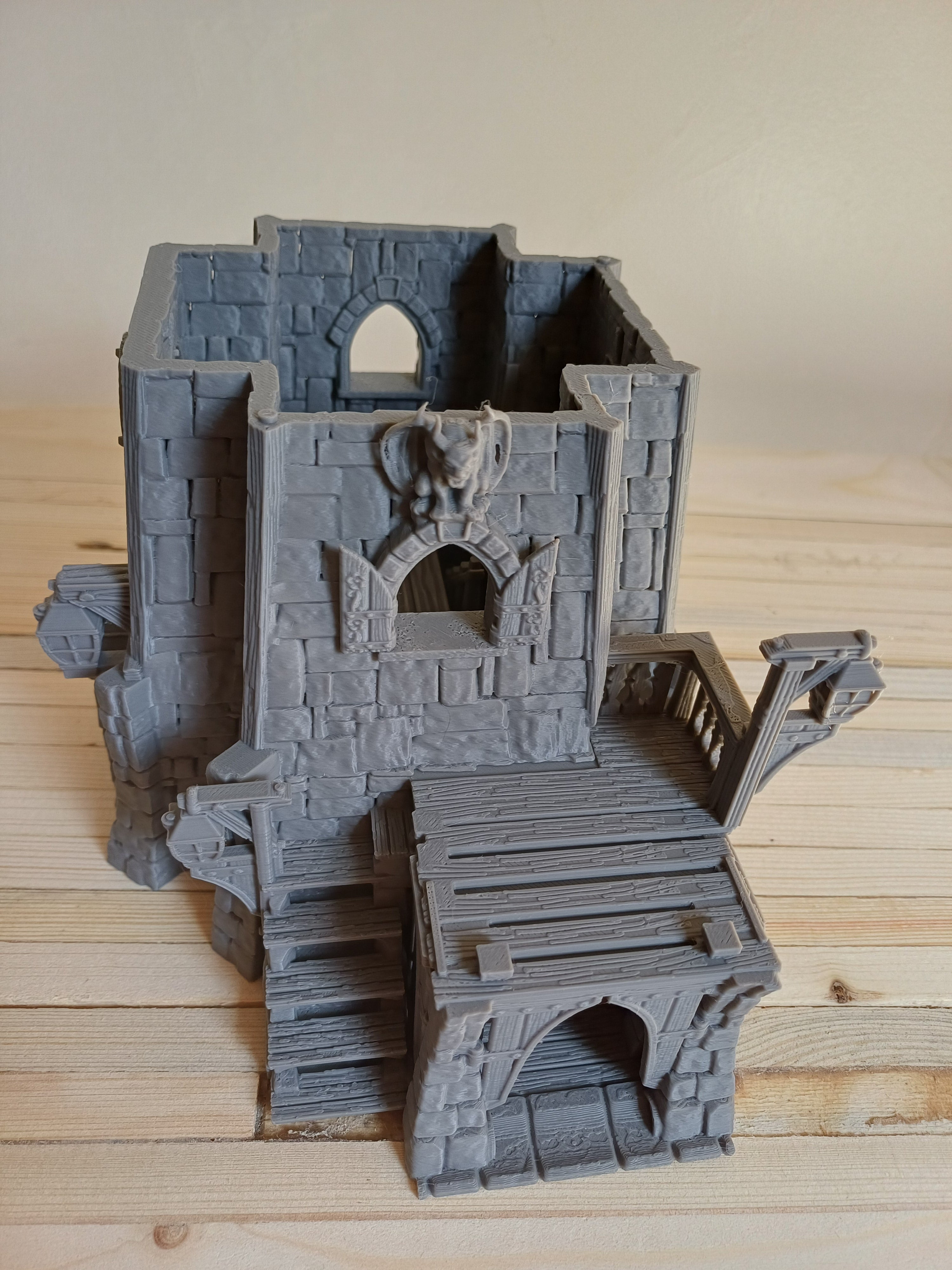 The Ravenspire Manor — 3D Printed Gothic Fantasy Manor House, 28mm Tabletop Terrain, DnD TTRPG Building, Warhammer Wargame Scenery