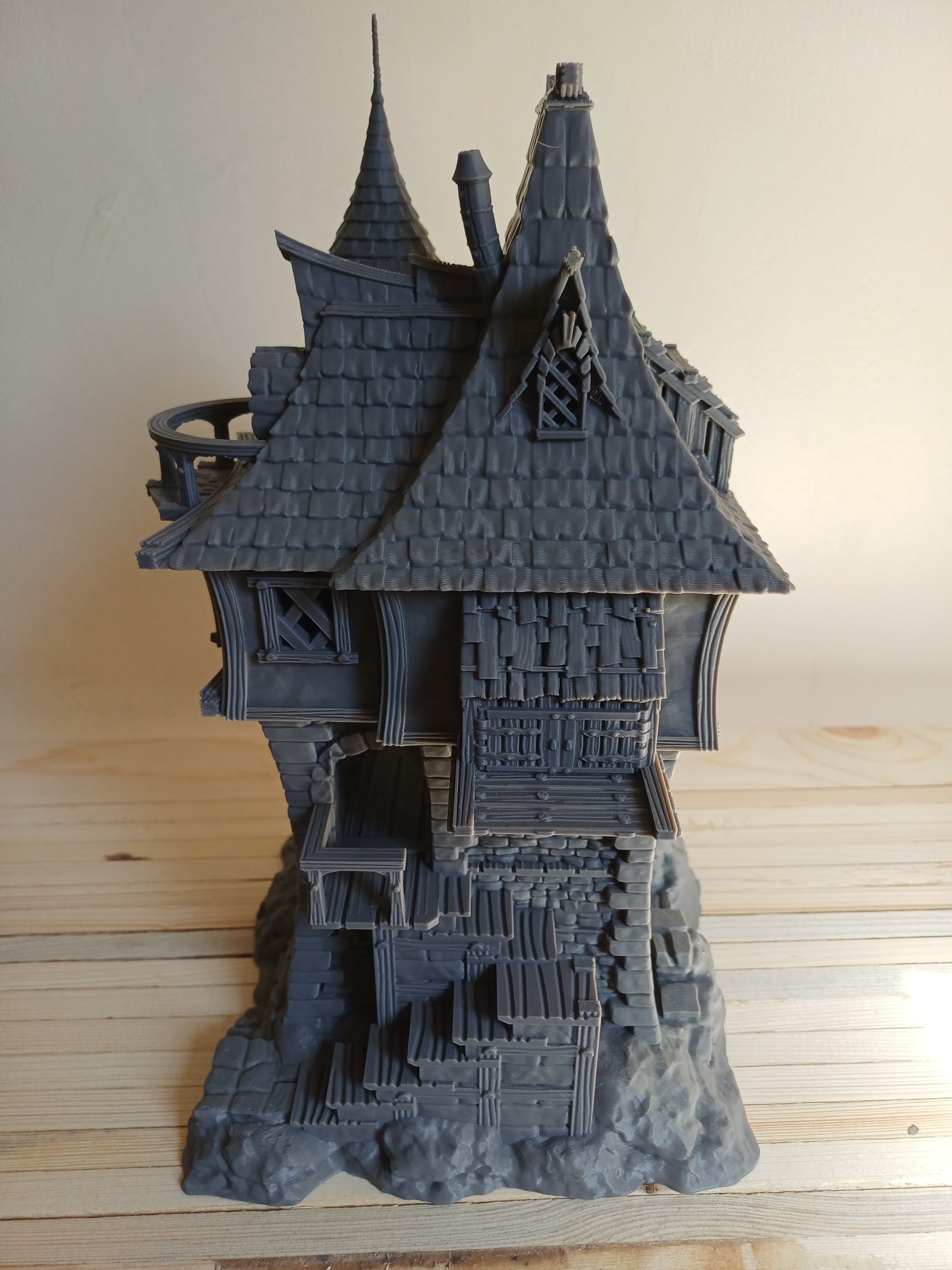 The Lorekeeper's House — 3D Printed Medieval Fantasy Building, 28mm Tabletop Terrain, DnD Wizard House, TTRPG RPG Scatter Terrain