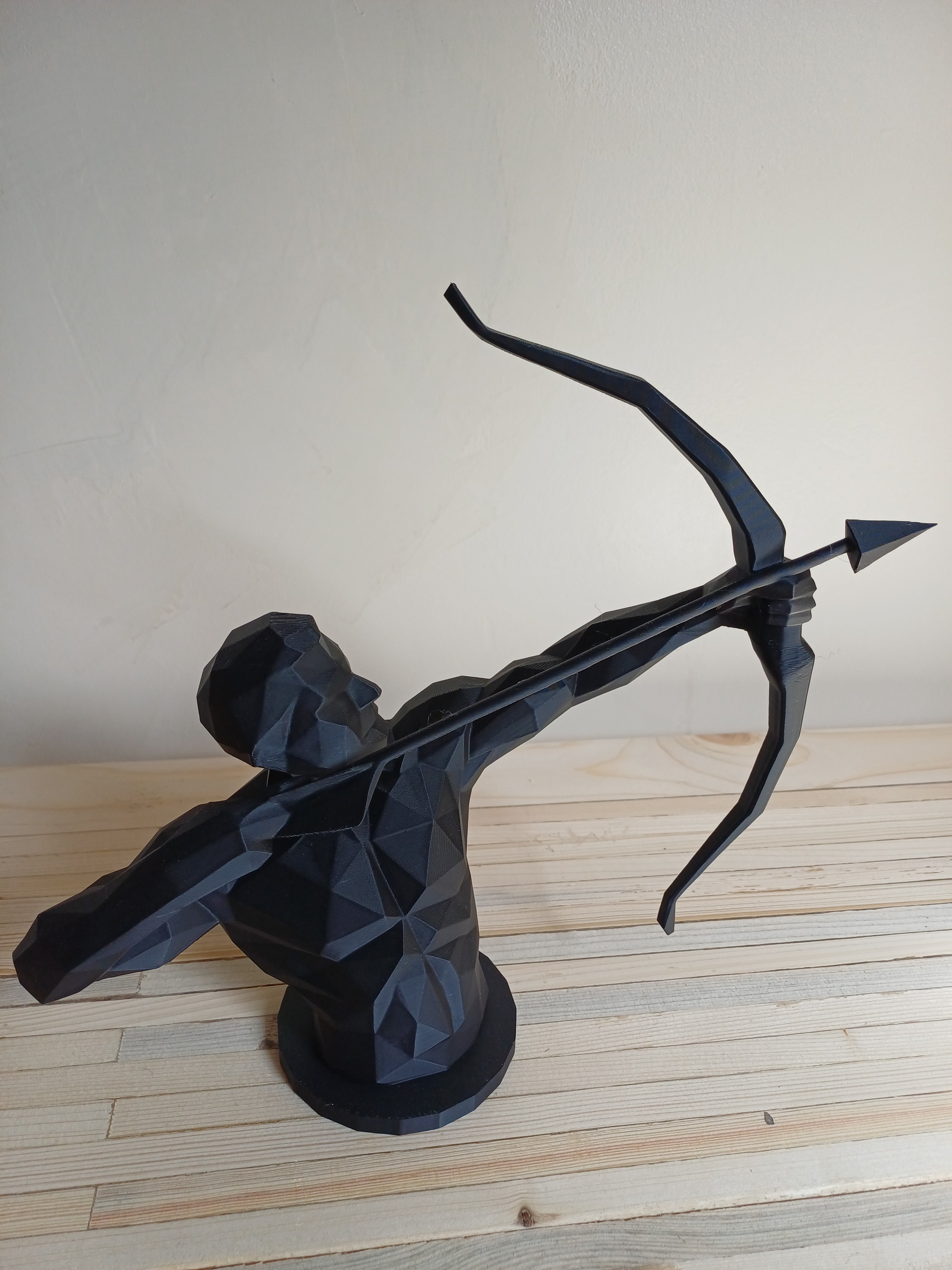 Sagittarius Centaur Archer Sculpture 25cm Geometric Zodiac Statue Star Sign Gift 3D Printed