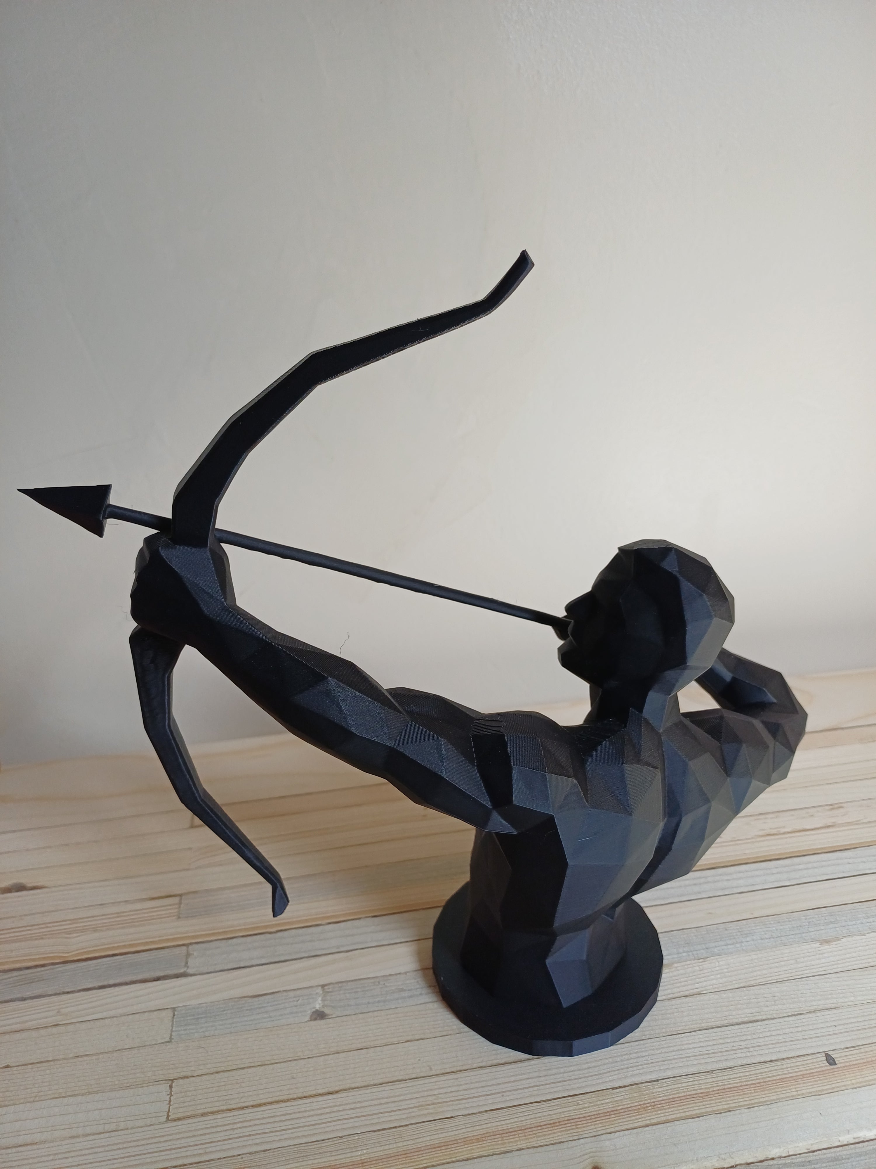 Sagittarius Centaur Archer Sculpture 25cm Geometric Zodiac Statue Star Sign Gift 3D Printed