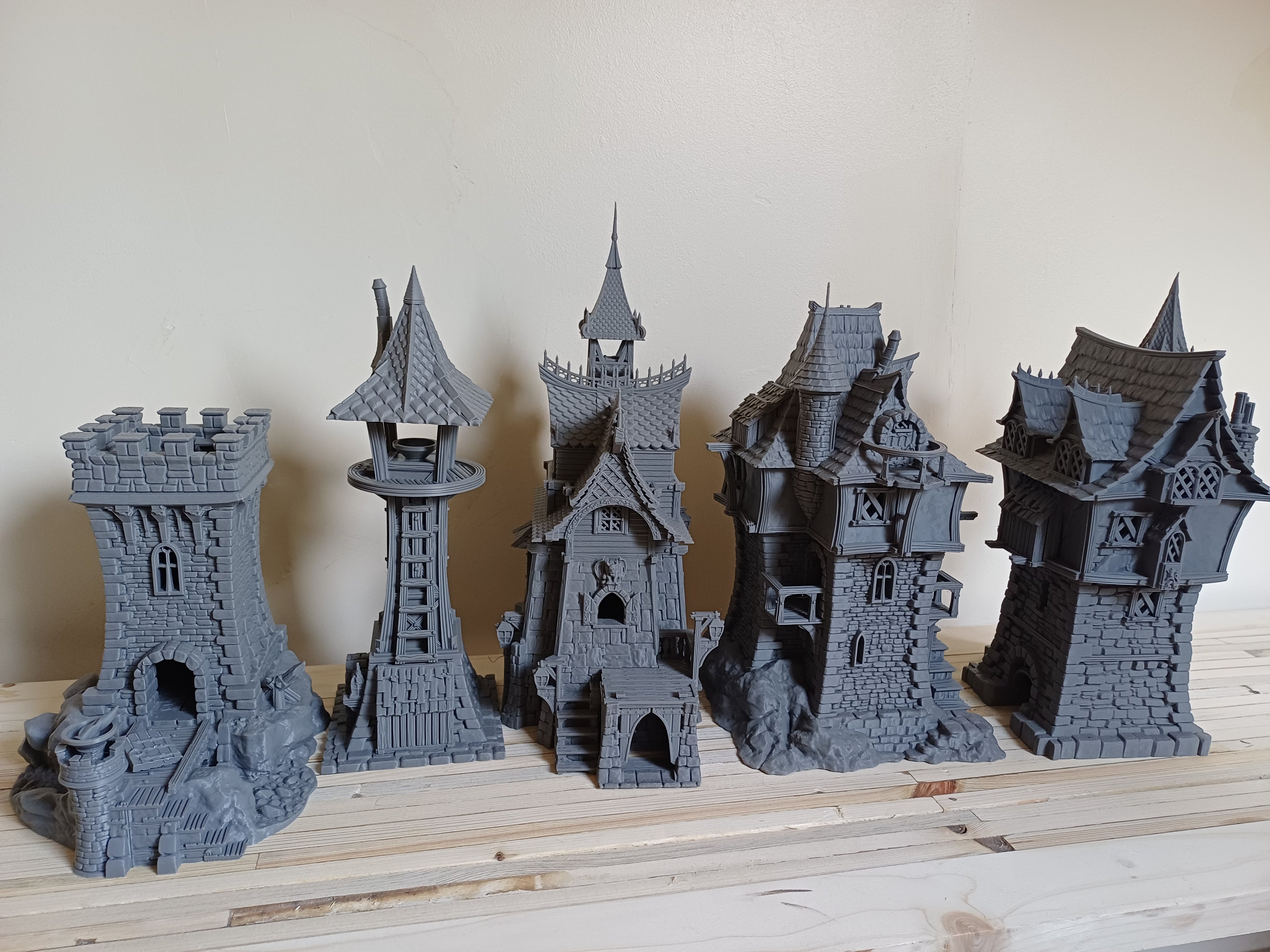 The Ironhollow Complete Town — 3D Printed Medieval Terrain Bundle, 28mm DnD TTRPG Tabletop, Full Town Set, Wargame Scenery Collection
