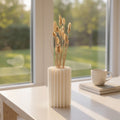 3D Printed Coral Vase Organic Fluted Design Dried Flower Vase Home Decor Gift