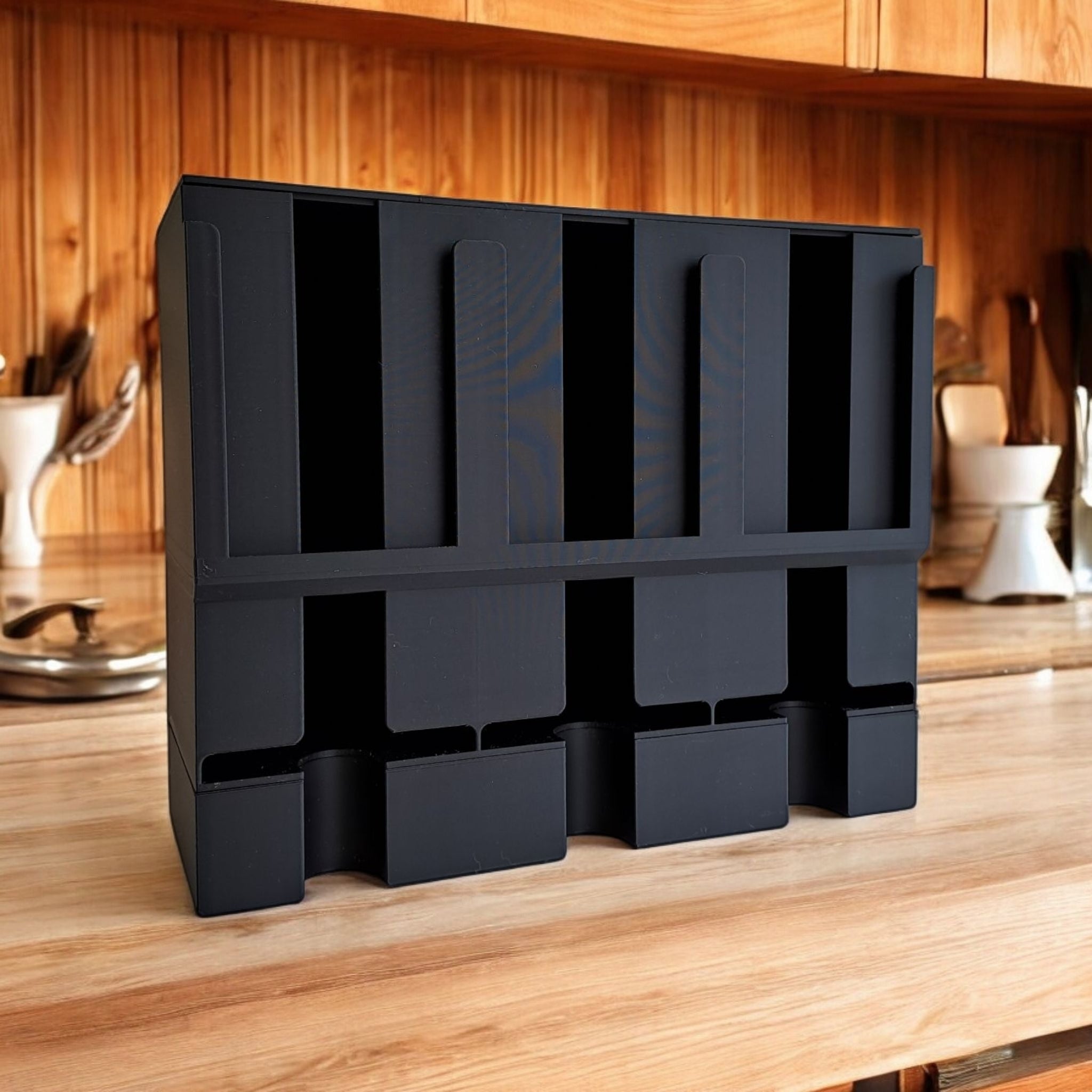 Elegant Tea Bag Organiser Box with Dispenser – Modern Kitchen Storage