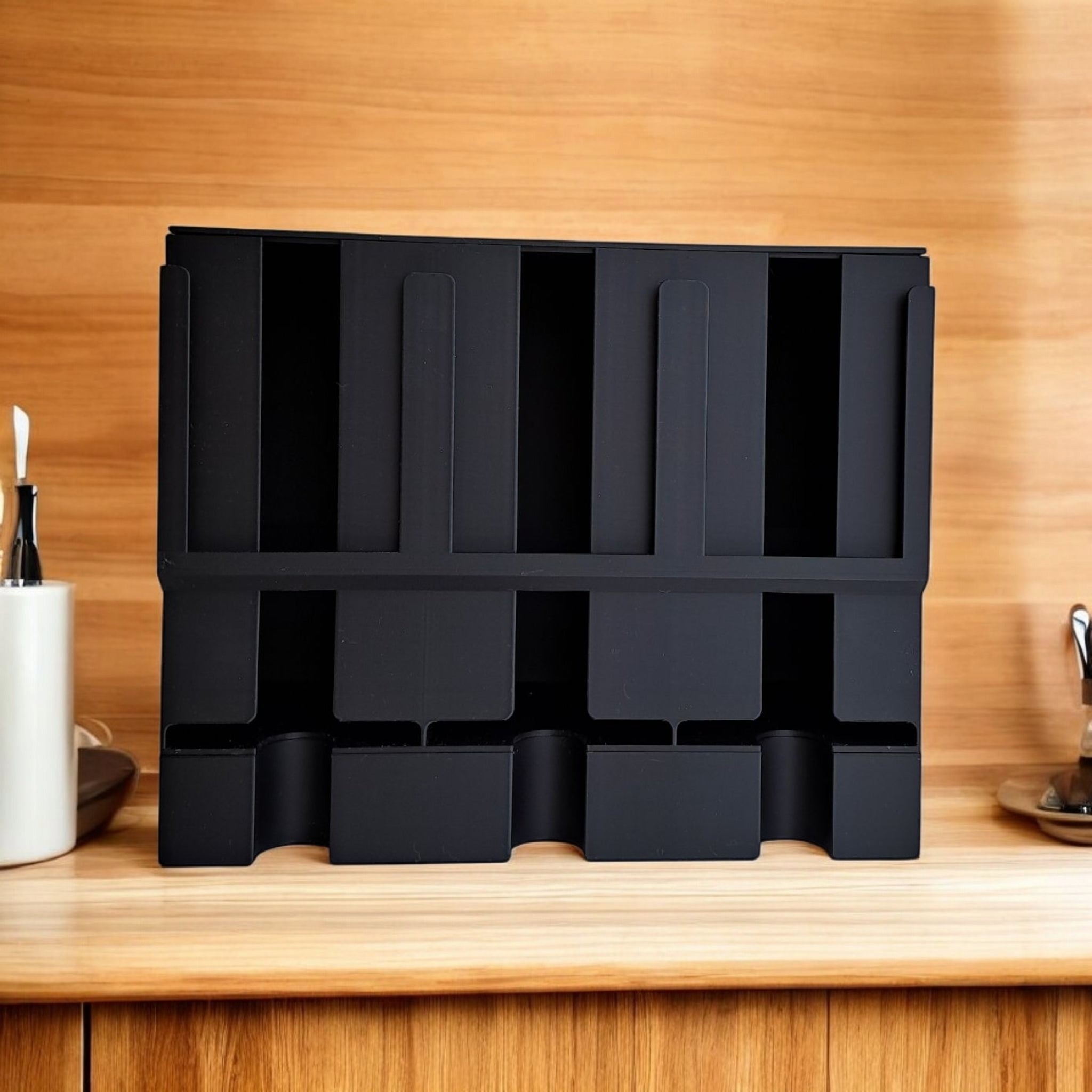 Elegant Tea Bag Organiser Box with Dispenser – Modern Kitchen Storage