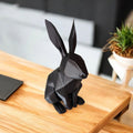 Low Poly Rabbit Bunny Sculpture 20cm Geometric Animal Ornament Modern Home Decor